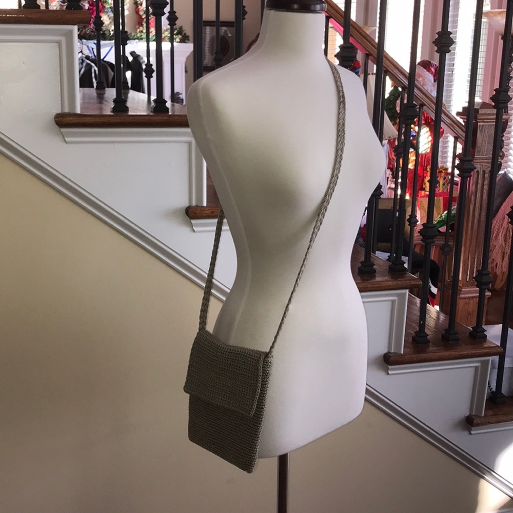 ❤️Madison Studio Taupe Crossbody Knit Bag❤️
